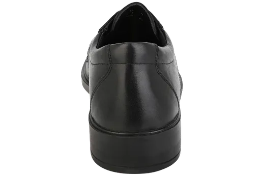 Esse Comfort Men's Leather Cushioned Bicycle Toe Oxford - Black - view 3