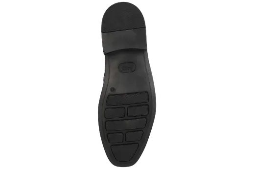 Esse Comfort Men's Leather Cushioned Plain Toe Slip-On - Black - view 7