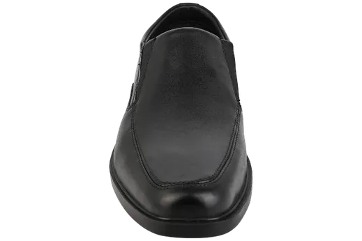 Esse Comfort Men's Leather Cushioned Moc Toe Slip-On - Black - view 2