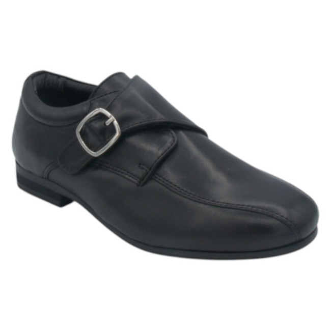 Benelaccio Sleek Boys Square Buckle Velcro Shoe