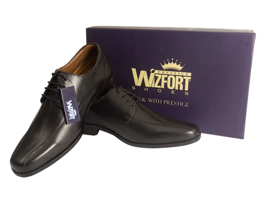 Wizfort Men's Premium Leather Sole Bicycle Toe Oxford - Black - view 9